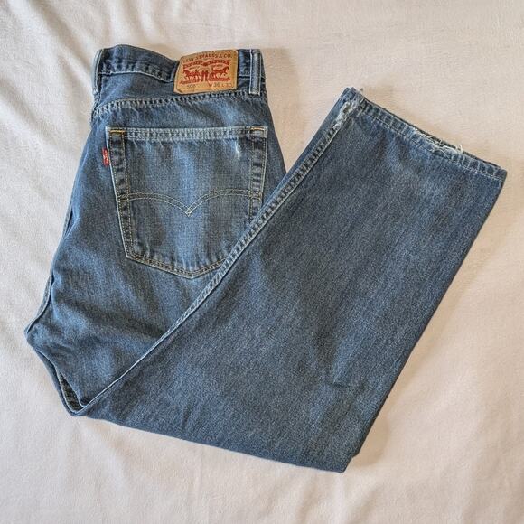 Men's Levi's 505 Regular Fit Denim Jeans for Men 36 x 30 - Picture 1 of 5